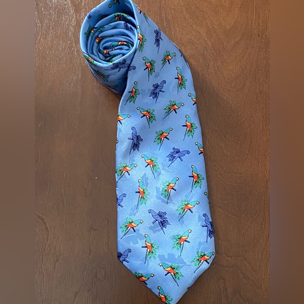 The Nature Conservancy Men's Neck Tie Tropical Rainforest 100% Silk